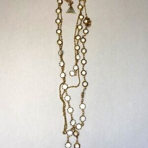 Club Monaco gold and glass necklace